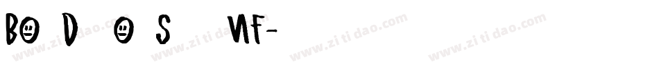 Bo Diddlioni Stencil NF字体转换